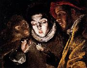 Allegory with a Boy Lighting a Candle in the Company of an Ape and a Fool El Greco